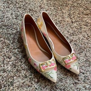 Tory Burch pointy flowers shoes